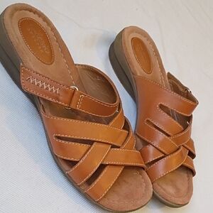 Clark's Artisan Brown Strappy Sandals